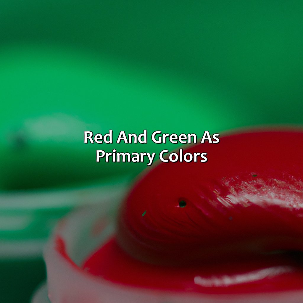 Red And Green As Primary Colors  - Red And Green Is What Color, 