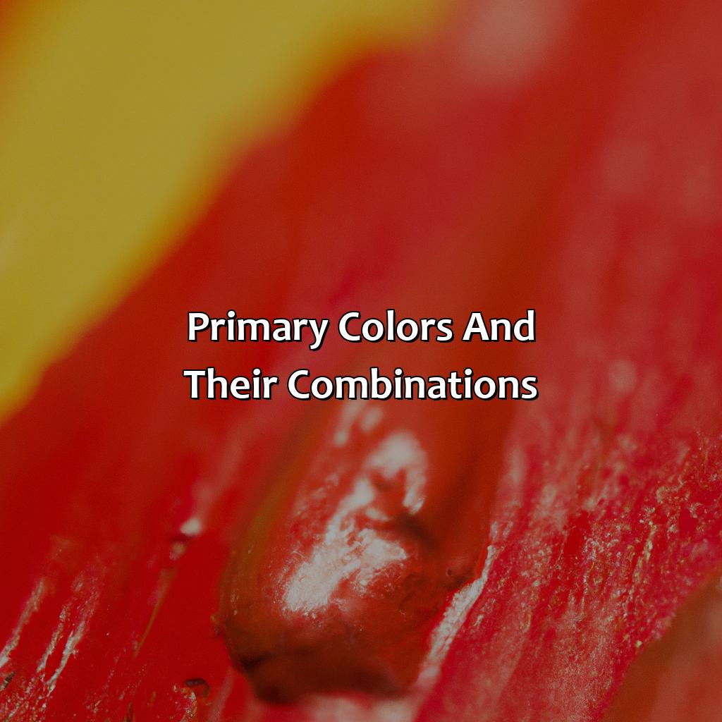 Primary Colors And Their Combinations  - Red And Yellow Is What Color, 