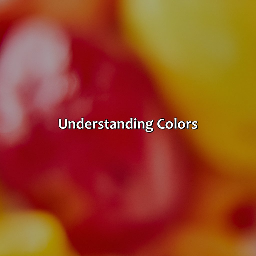 Understanding Colors  - Red And Yellow Makes What Color, 