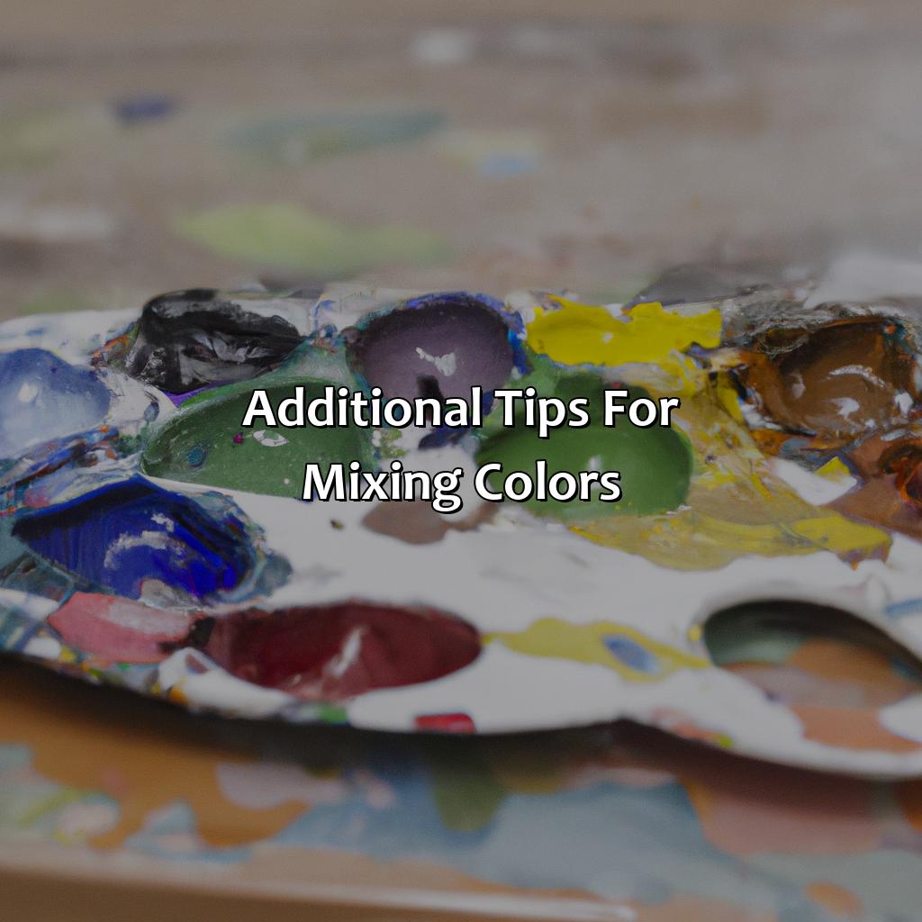 Additional Tips For Mixing Colors  - Red Blue And Green Make What Color, 