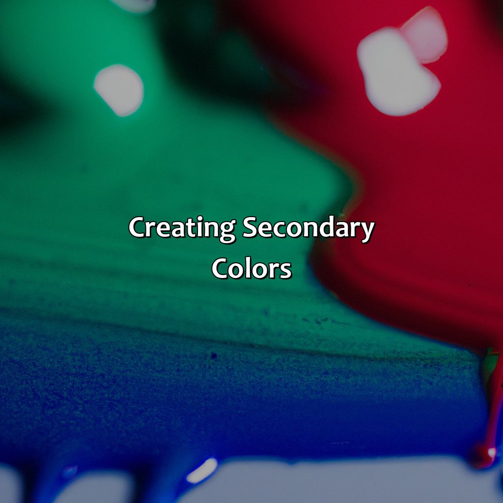 Creating Secondary Colors  - Red Blue And Green Make What Color, 