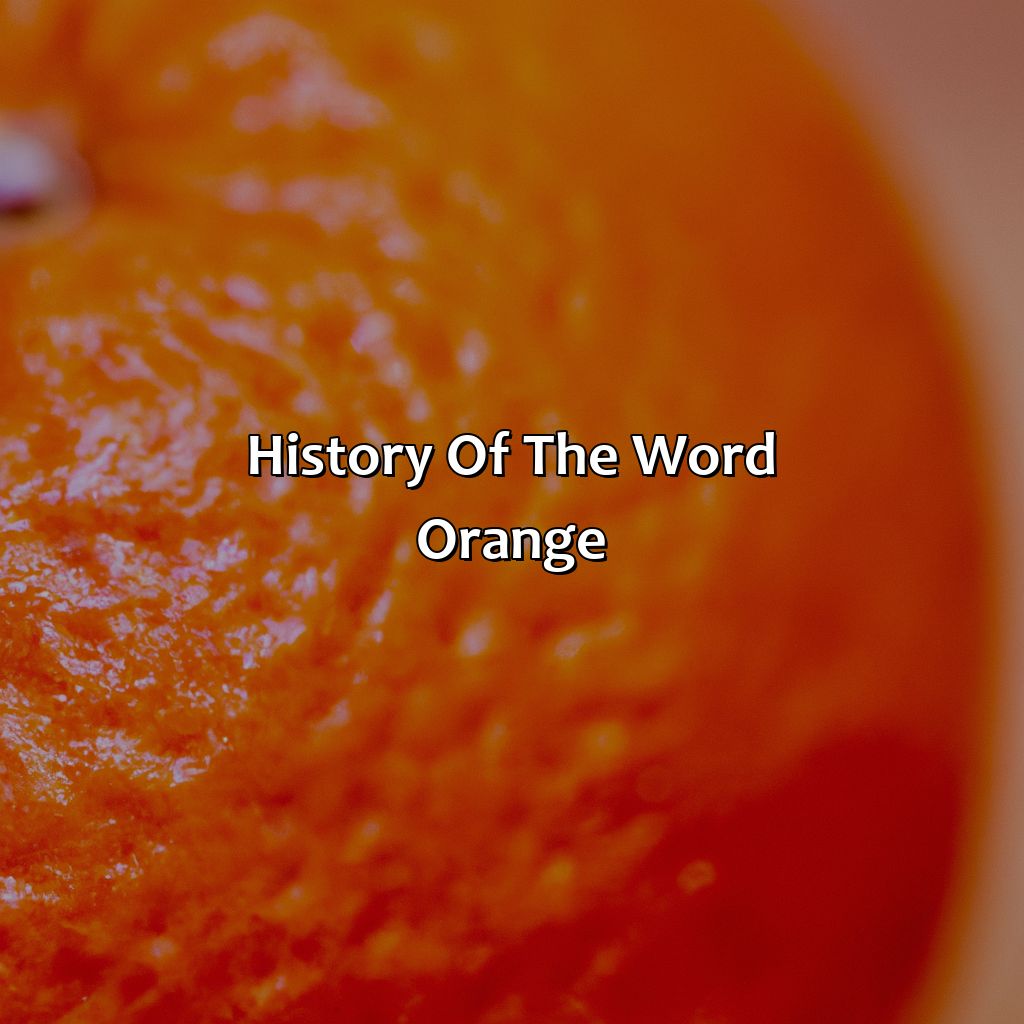 History Of The Word "Orange"  - What Came First The Color Orange Or The Fruit Orange, 