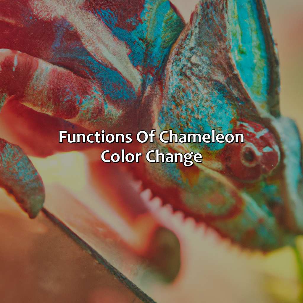 Functions Of Chameleon Color Change  - What Chameleons Change Color, 