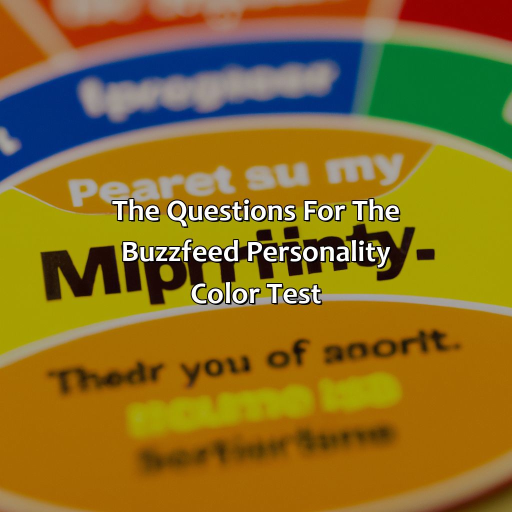 The Questions For The Buzzfeed Personality Color Test  - What Color Am I Buzzfeed, 