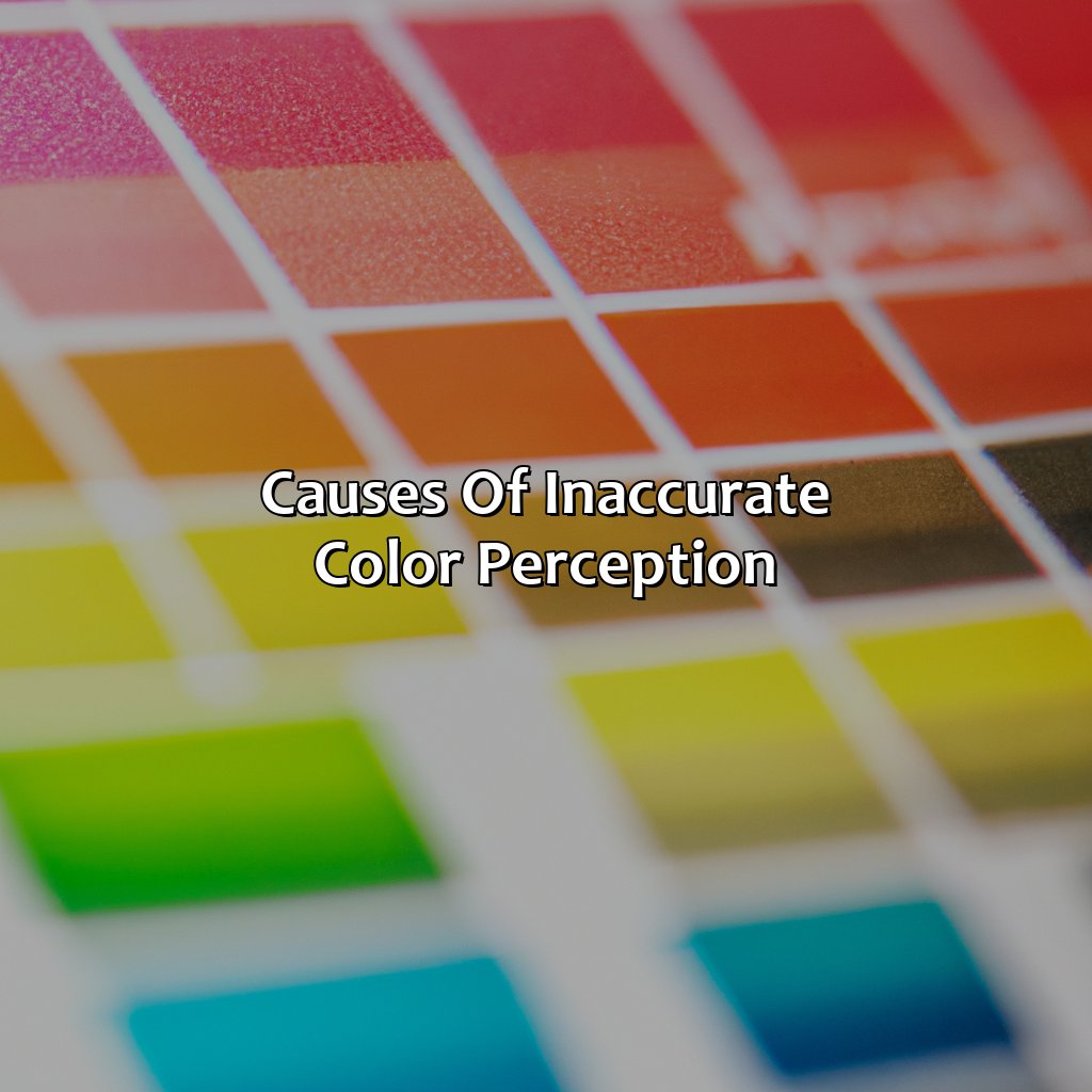 Causes Of Inaccurate Color Perception  - What Color Am I To You, 