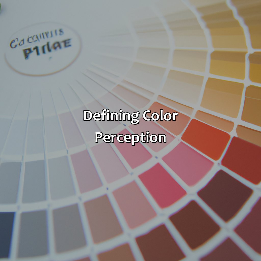 Defining Color Perception  - What Color Am I To You, 