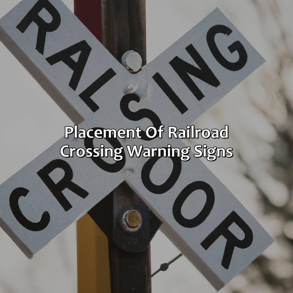 Placement Of Railroad Crossing Warning Signs  - What Color And Shape Is A Railroad Crossing Warning Sign, 
