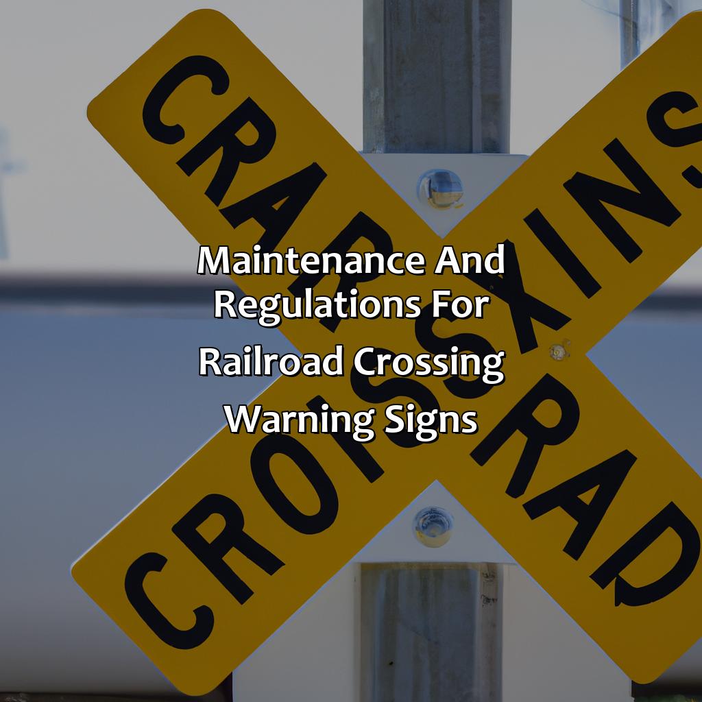 Maintenance And Regulations For Railroad Crossing Warning Signs  - What Color And Shape Is A Railroad Crossing Warning Sign, 