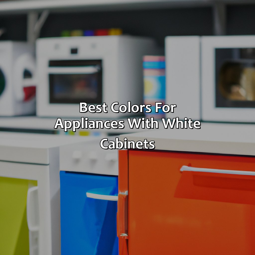 Best Colors For Appliances With White Cabinets  - What Color Appliances With White Cabinets, 