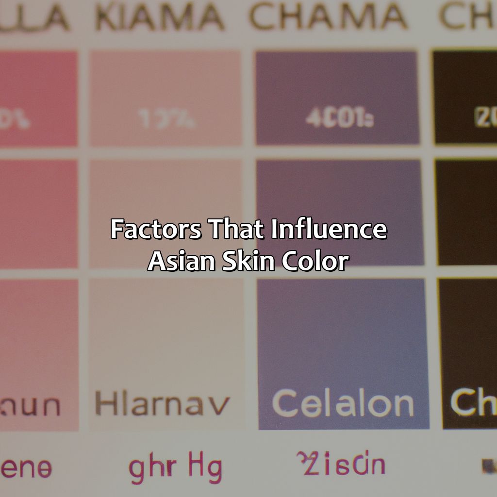 Factors That Influence Asian Skin Color  - What Color Are Asians, 