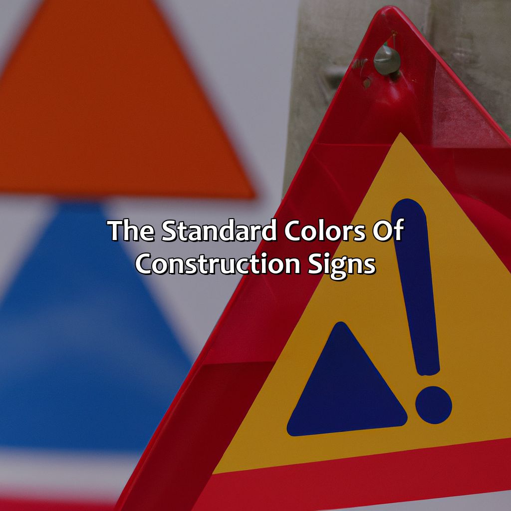 The Standard Colors Of Construction Signs  - What Color Are Construction Signs, 