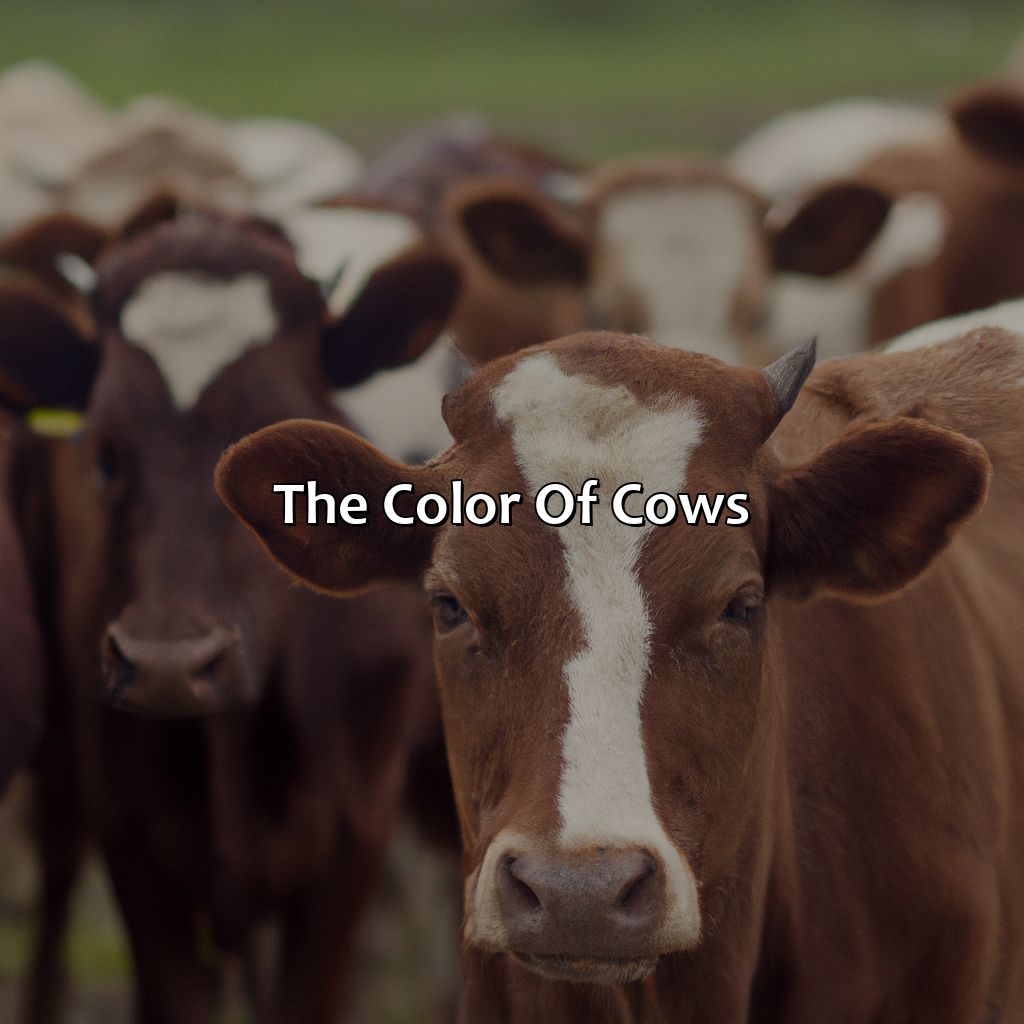The Color Of Cows  - What Color Are Cows, 