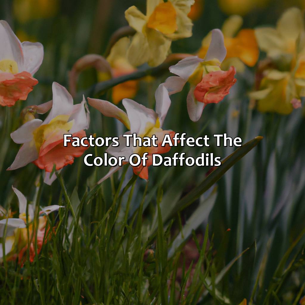 Factors That Affect The Color Of Daffodils  - What Color Are Daffodils, 