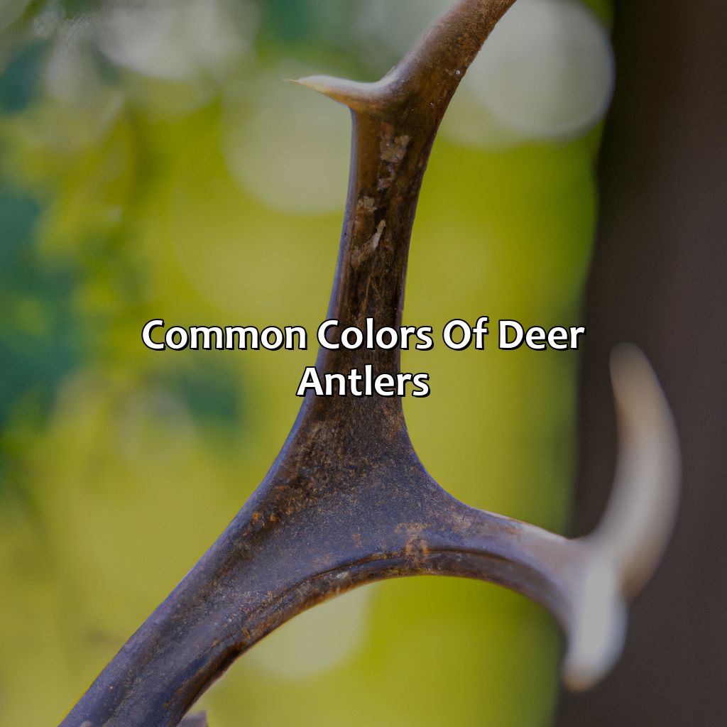 Common Colors Of Deer Antlers  - What Color Are Deer Antlers, 
