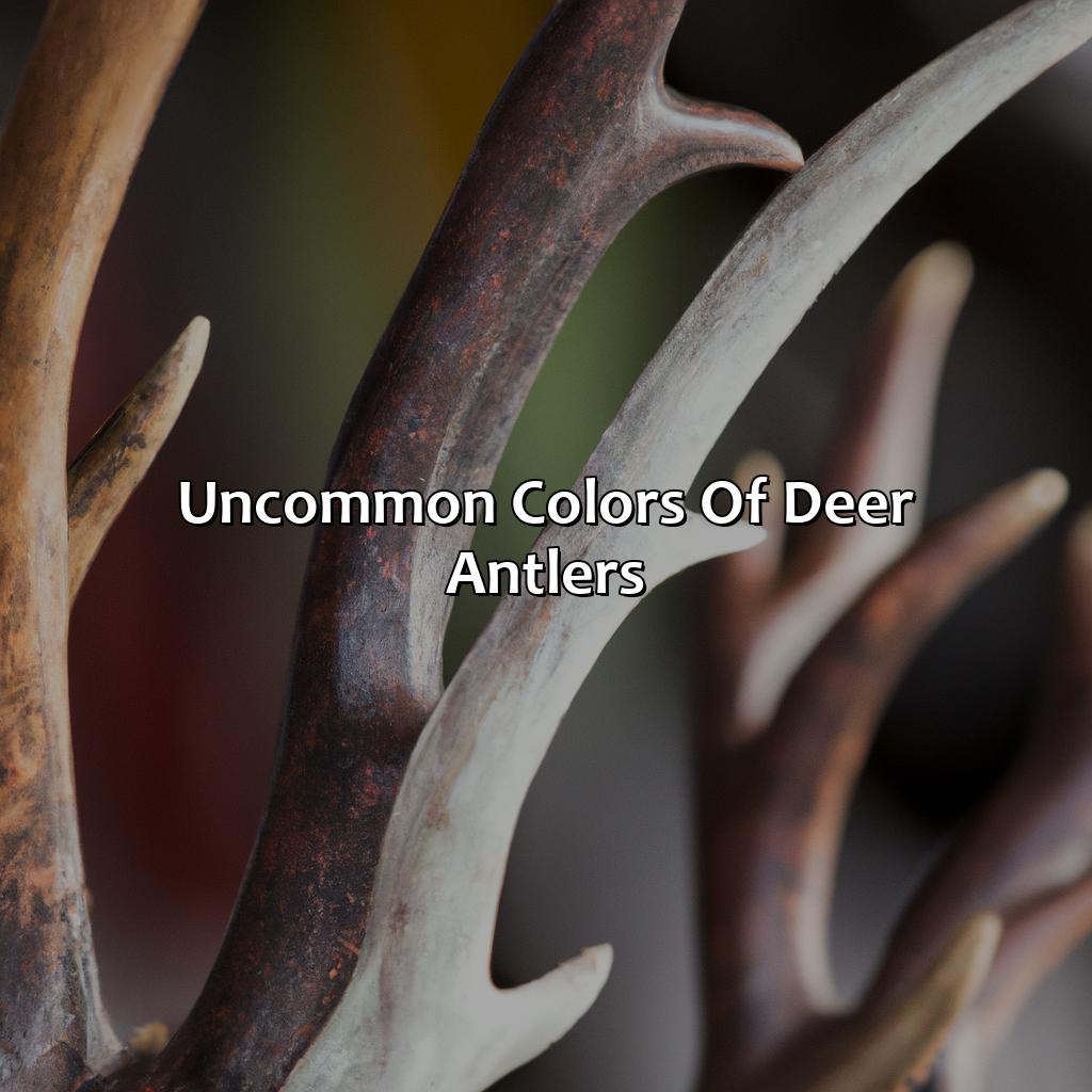 Uncommon Colors Of Deer Antlers  - What Color Are Deer Antlers, 