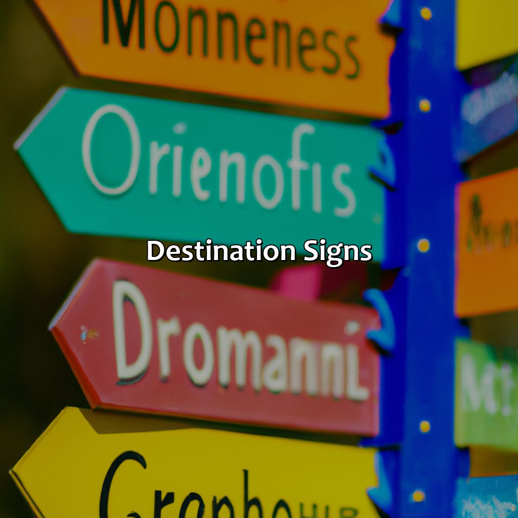 Destination Signs  - What Color Are Destination Signs, 