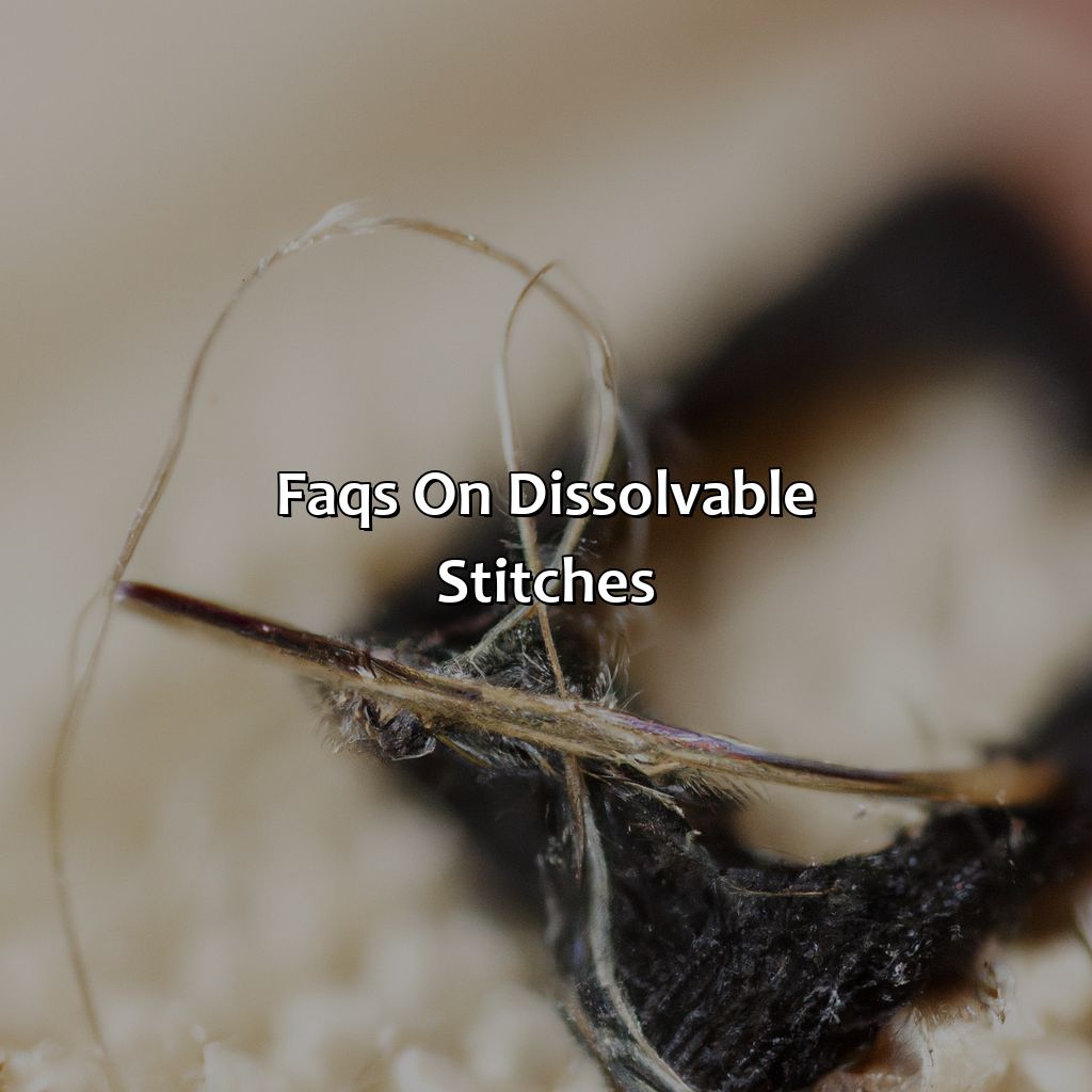 Faqs On Dissolvable Stitches  - What Color Are Dissolvable Stitches, 