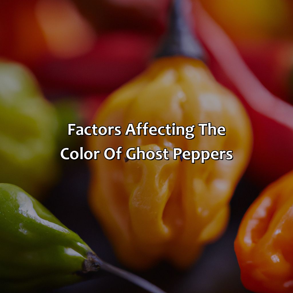 Factors Affecting The Color Of Ghost Peppers  - What Color Are Ghost Peppers, 