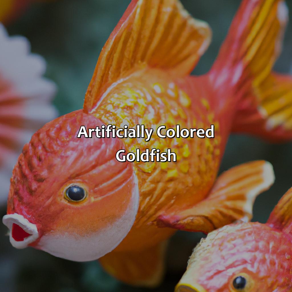 Artificially Colored Goldfish  - What Color Are Goldfish, 