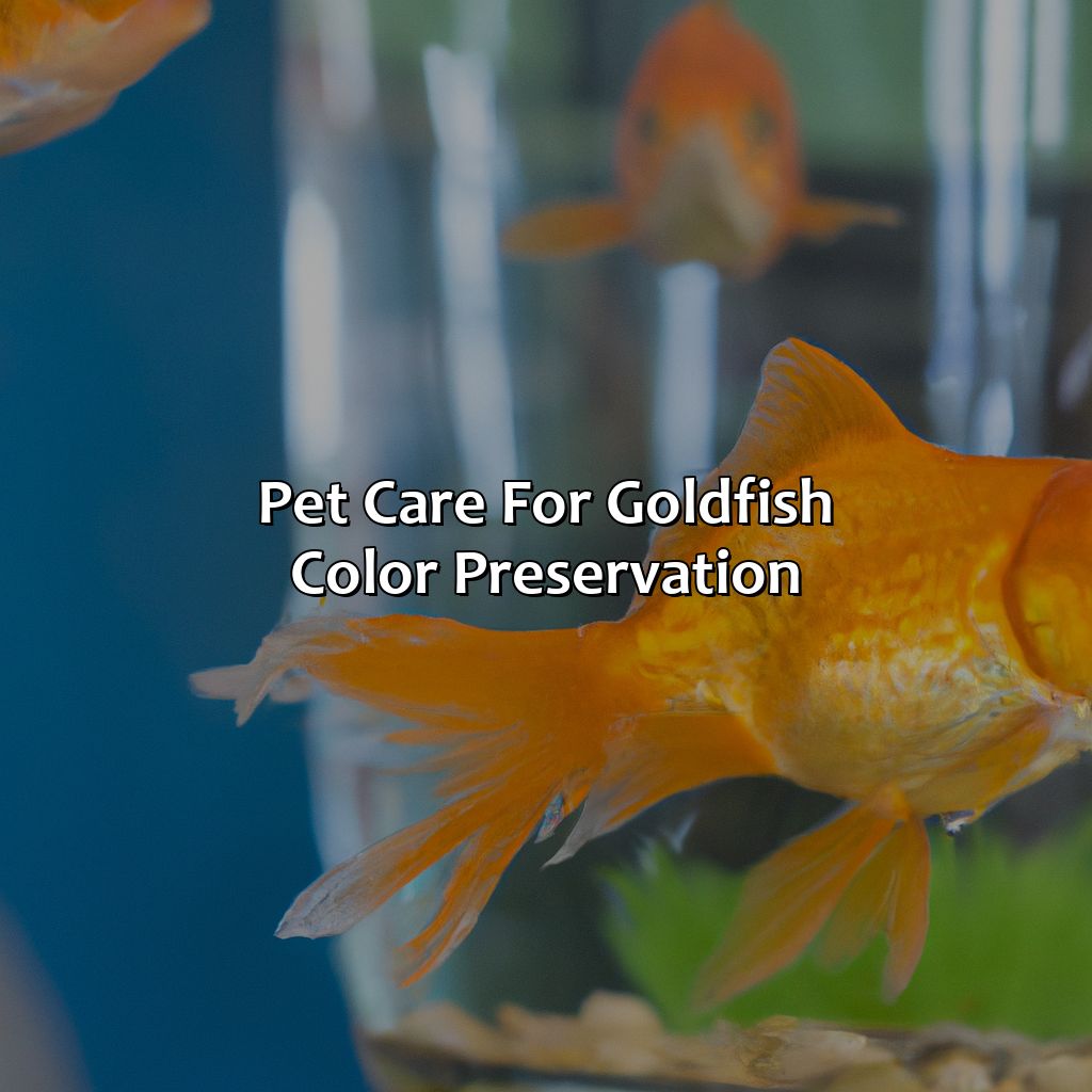 Pet Care For Goldfish Color Preservation  - What Color Are Goldfish, 