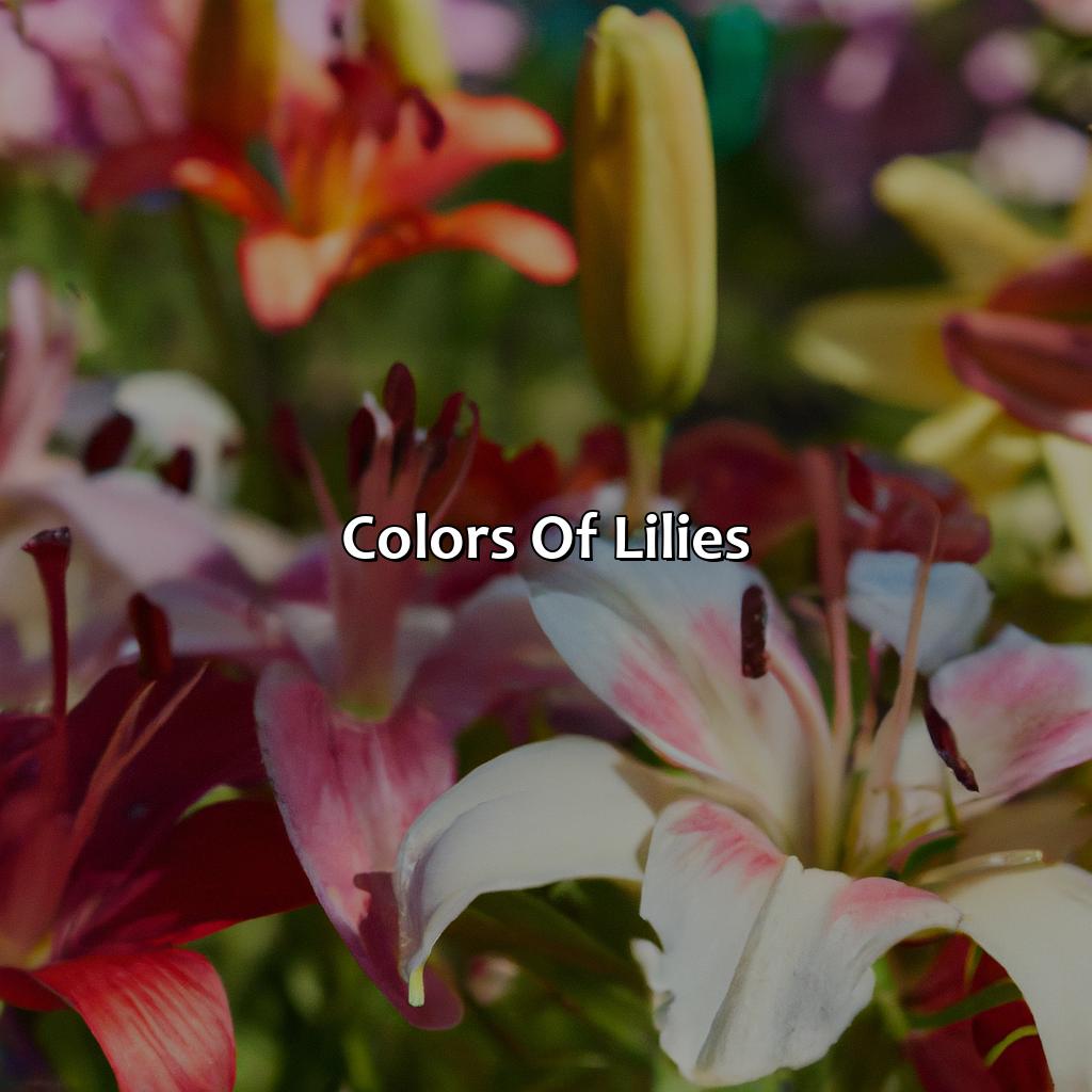 Colors Of Lilies  - What Color Are Lilies, 