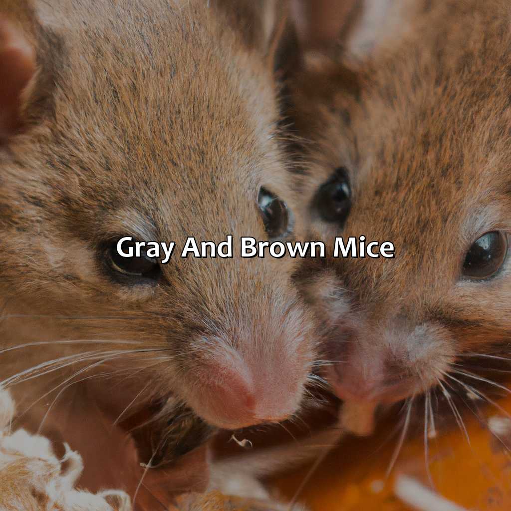 Gray And Brown Mice  - What Color Are Mice, 
