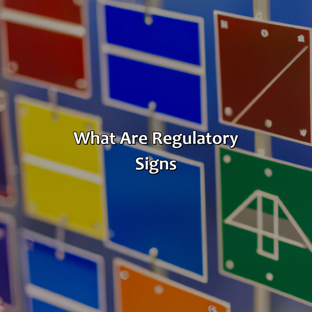 What Are Regulatory Signs?  - What Color Are Regulatory Signs, 