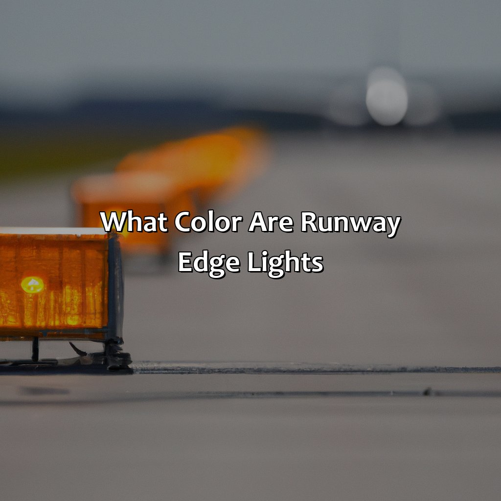 What Color Are Runway Edge Lights?  - What Color Are Runway Edge Lights, 