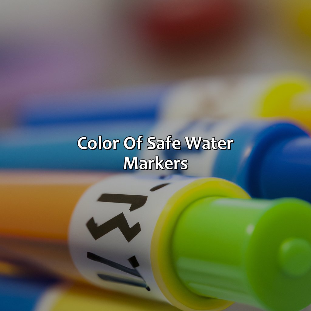 Color Of Safe Water Markers  - What Color Are Safe Water Markers?, 