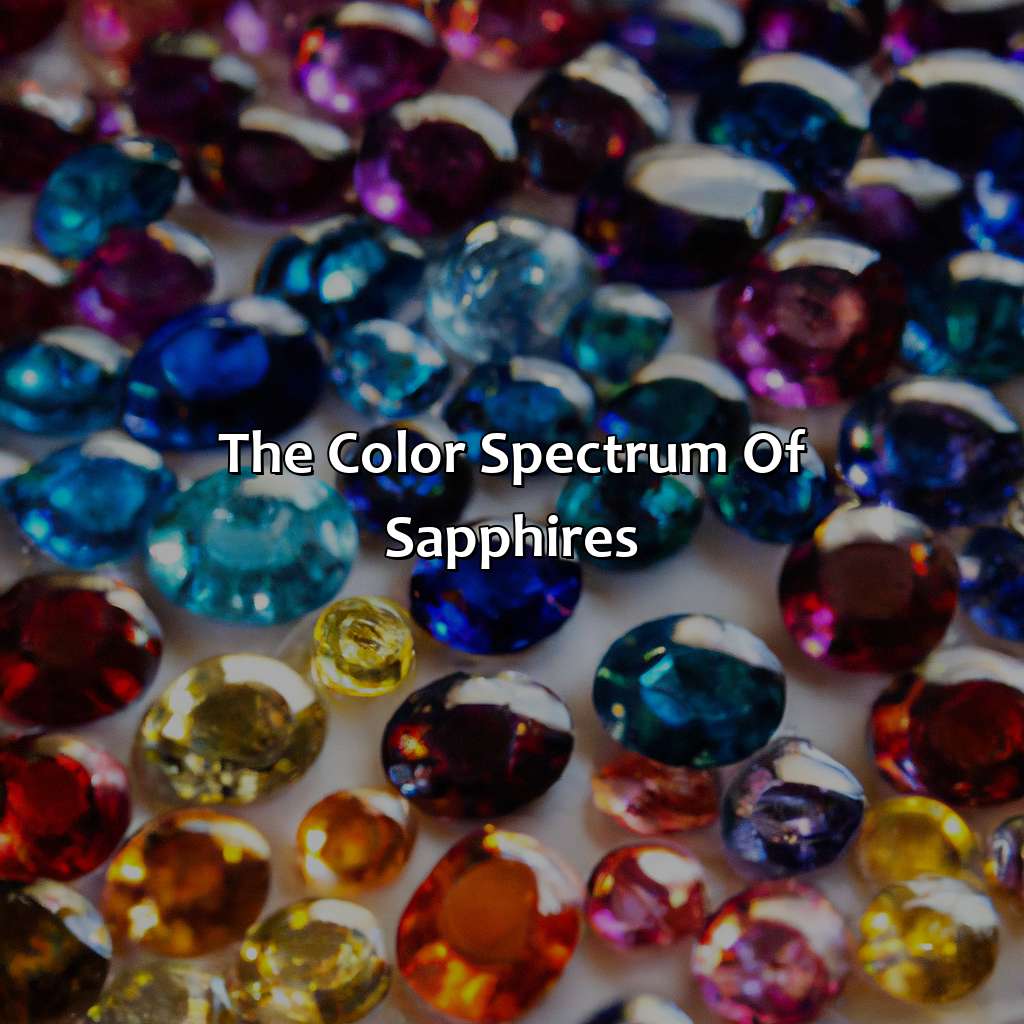 The Color Spectrum Of Sapphires  - What Color Are Sapphires, 