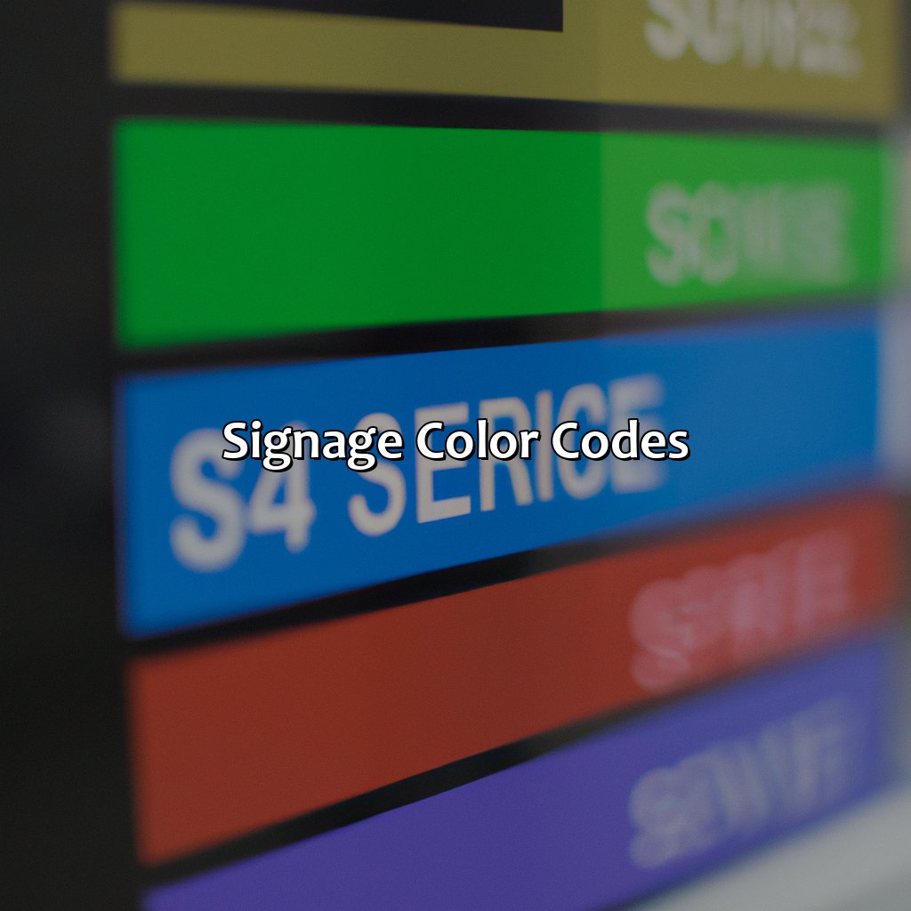 Signage Color Codes  - What Color Are Service Signs, 