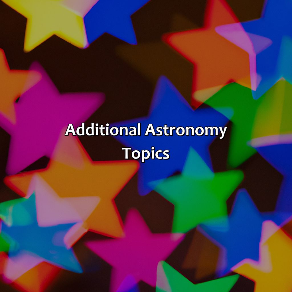 Additional Astronomy Topics  - What Color Are Stars In The Sky, 