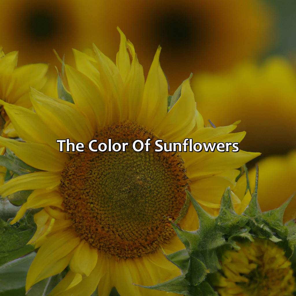 The Color Of Sunflowers  - What Color Are Sunflowers, 