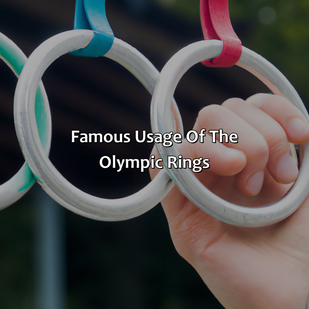 Famous Usage Of The Olympic Rings  - What Color Are The Olympic Rings, 