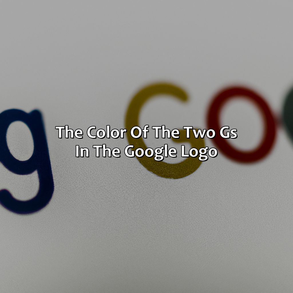 The Color Of The Two G