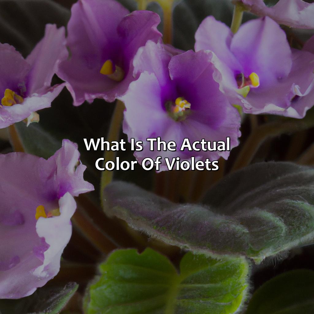 What Is The Actual Color Of Violets?  - What Color Are Violets, 