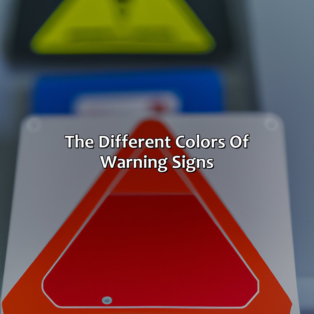 The Different Colors Of Warning Signs  - What Color Are Warning Signs:, 