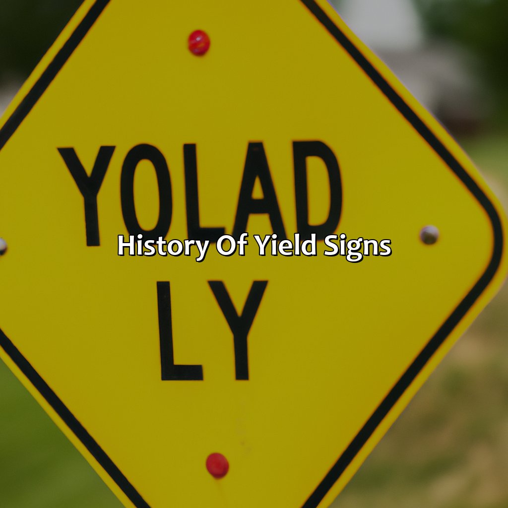 History Of Yield Signs  - What Color Are Yield Signs, 
