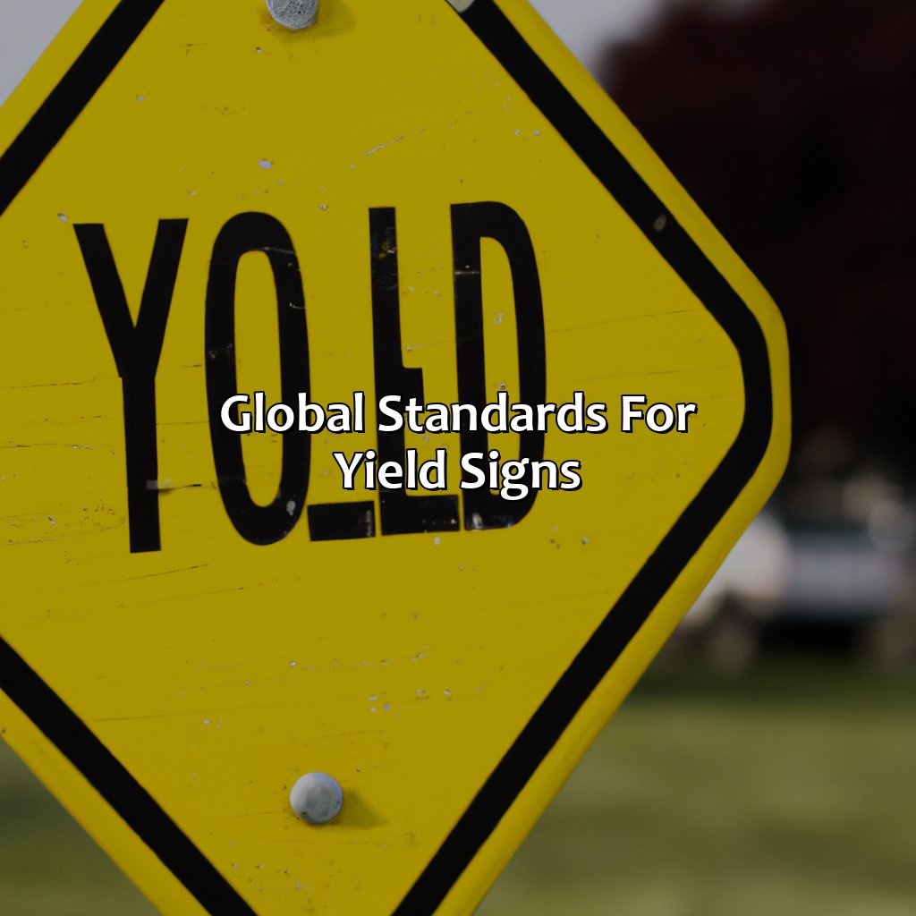 Global Standards For Yield Signs  - What Color Are Yield Signs, 