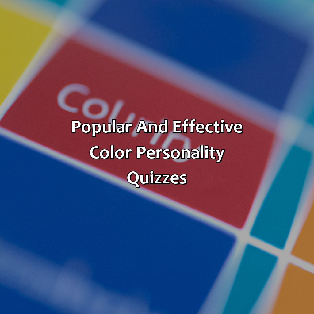 Popular And Effective Color Personality Quizzes  - What Color Are You Quiz, 