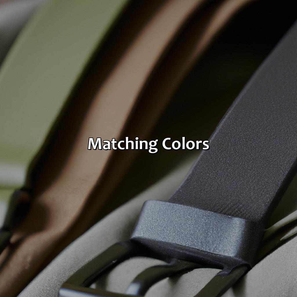 Matching Colors  - What Color Belt With Khaki Pants, 
