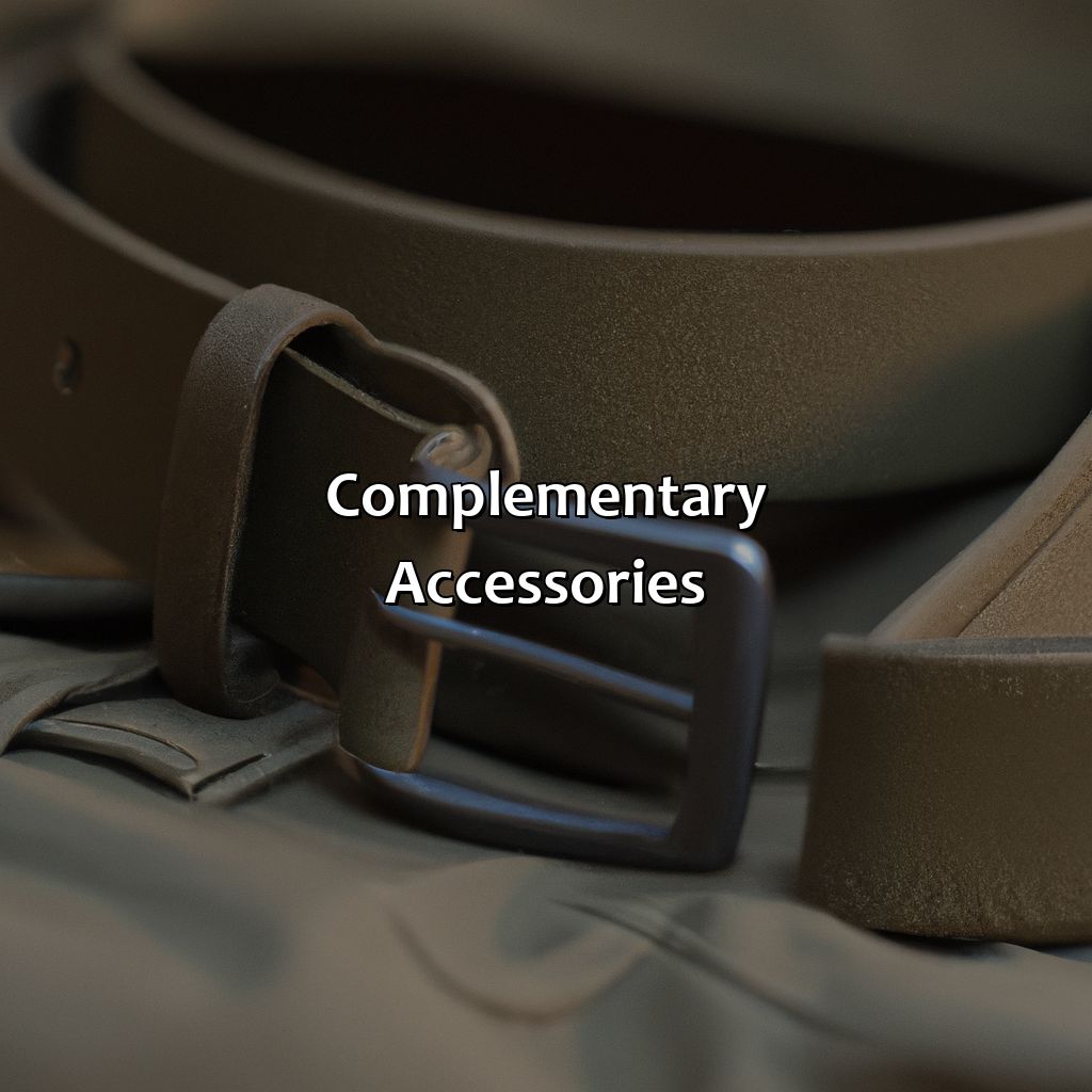 Complementary Accessories  - What Color Belt With Khaki Pants, 