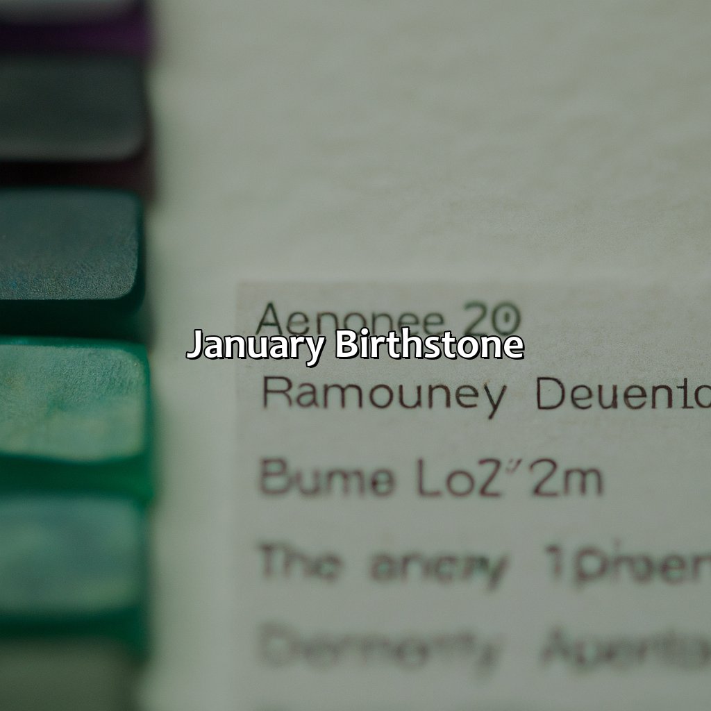 January Birthstone  - What Color Birth Stone Is January, 