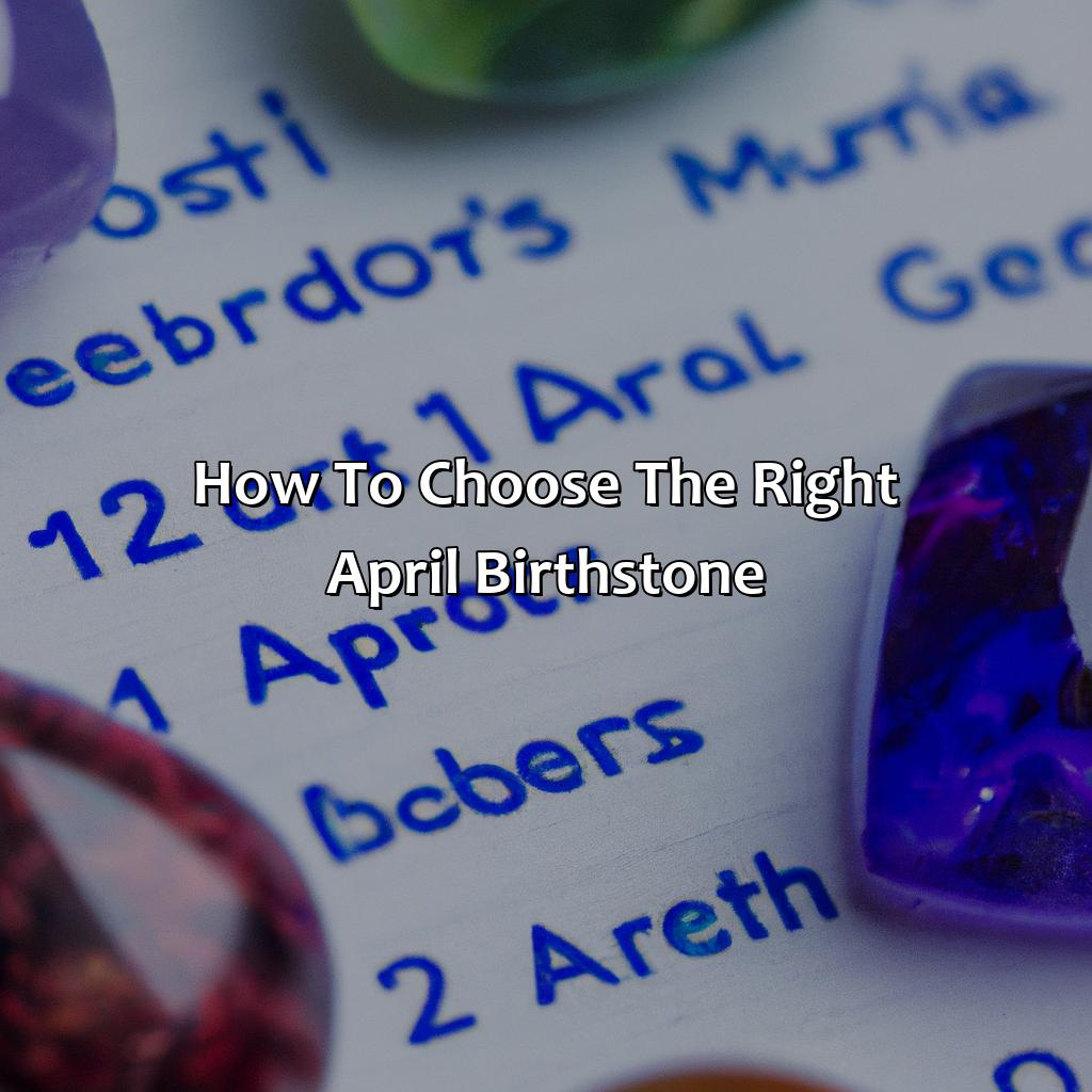 How To Choose The Right April Birthstone  - What Color Birthstone Is April, 