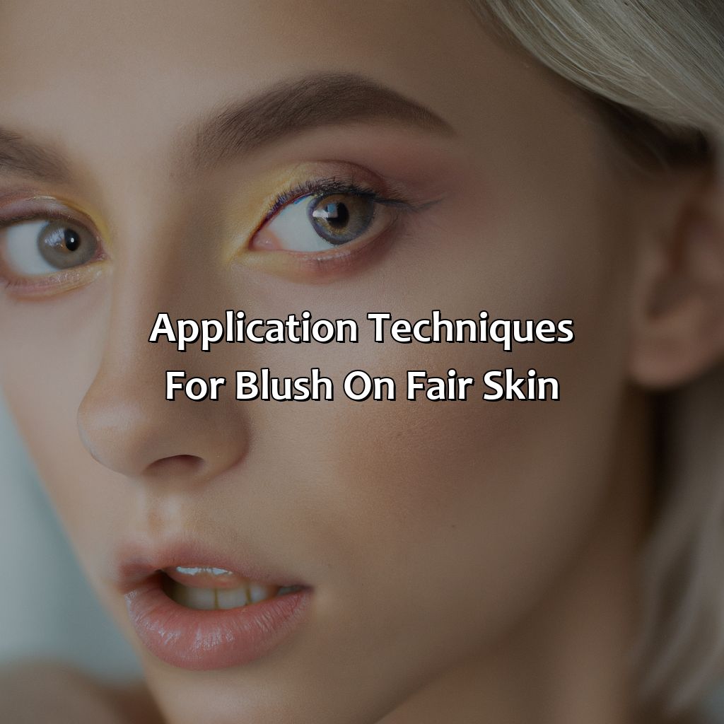 Application Techniques For Blush On Fair Skin  - What Color Blush For Fair Skin, 