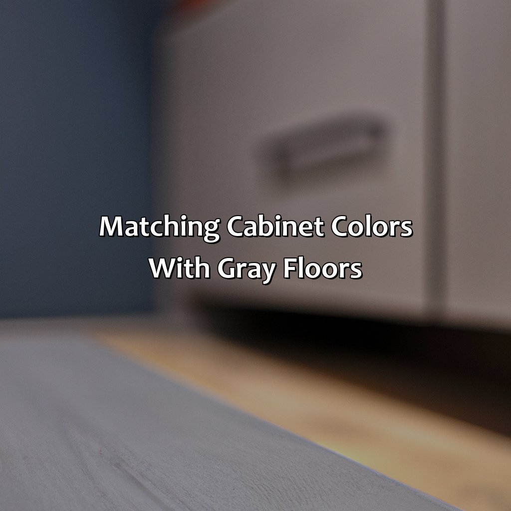 Matching Cabinet Colors With Gray Floors  - What Color Cabinets With Gray Floors, 