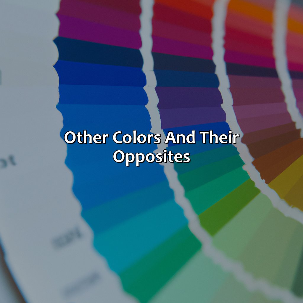 Other Colors And Their Opposites  - What Color Cancels Blue, 