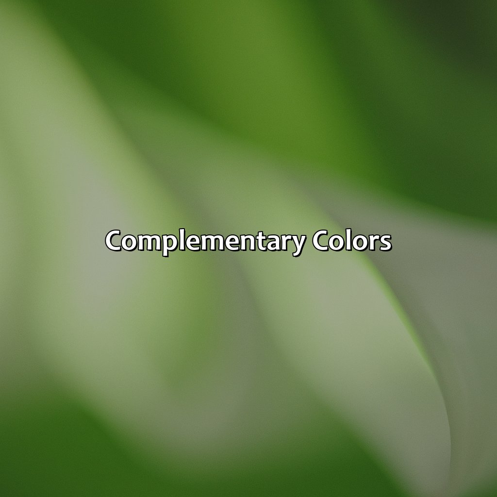 Complementary Colors  - What Color Cancels Green, 