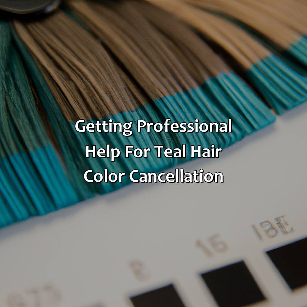 Getting Professional Help For Teal Hair Color Cancellation  - What Color Cancels Out Teal Hair, 
