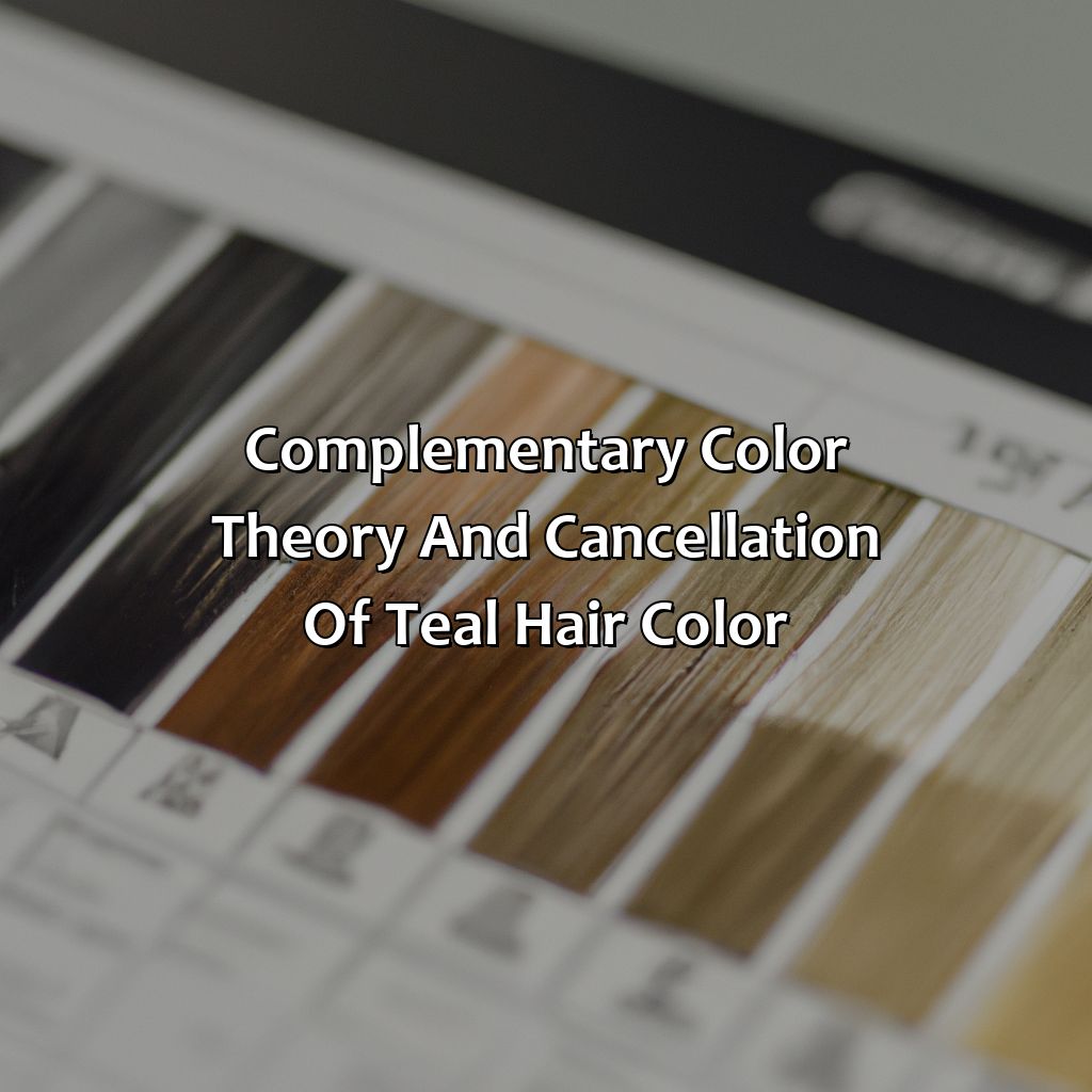 Complementary Color Theory And Cancellation Of Teal Hair Color  - What Color Cancels Out Teal Hair, 